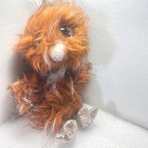 Ty Beanie Boo Orson Ostrich 6" Plush Toy Glitter Beak Feet Brown Collectible Toy